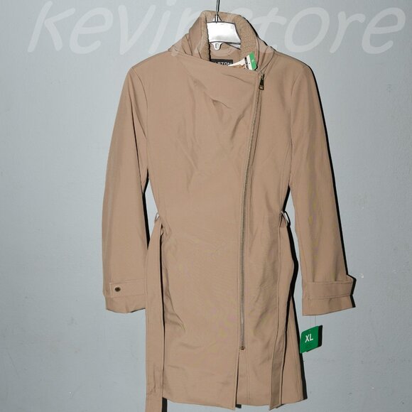 Halston Women's Belted Trench Coat - Picture 14 of 15